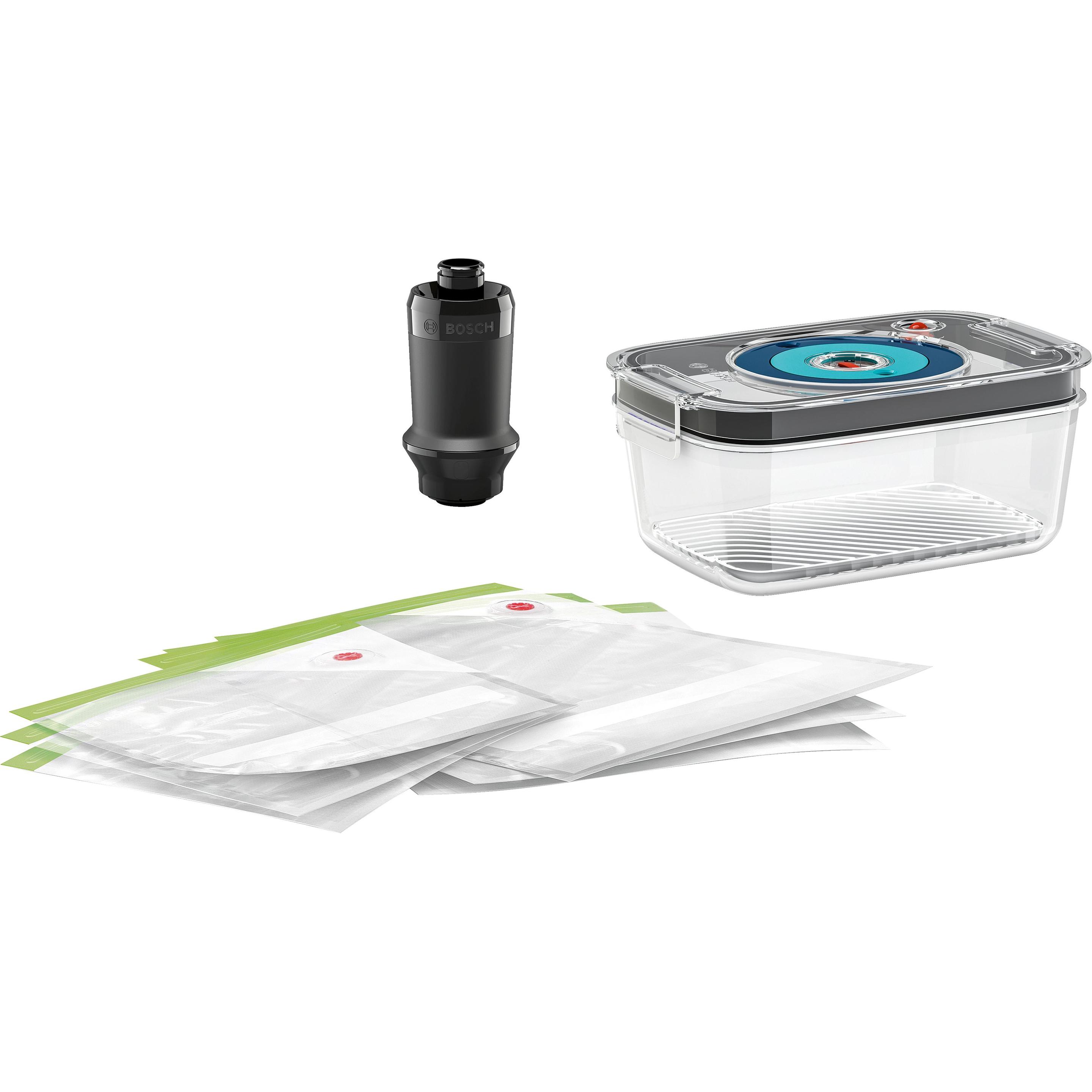 Bosch Hausgeräte MSZV6FS1, Vakuumiergerät, Schwarz, Transparent