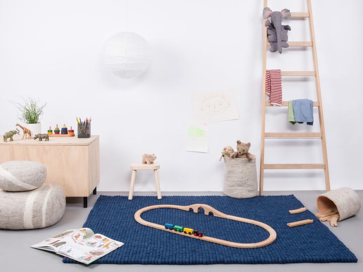 Produktbild Myfelt Alva Filzkugelteppich eckig (70 x 100 cm)