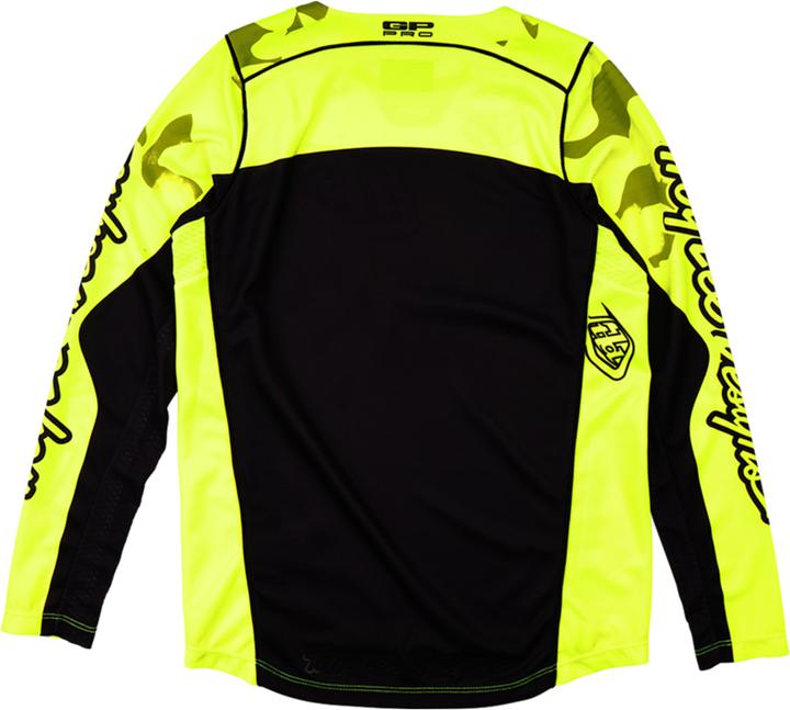 Produktbild Troy Lee Designs GP Pro Jersey, Blotted, flo yellow, youth XL (XL)