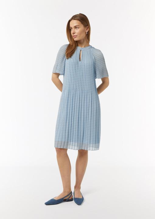 Produktbild Comma Kleid Fliessendes Plissee-Kleid aus Chiffon mit All-over-Print (34)
