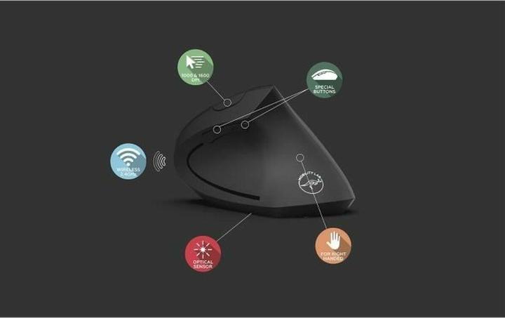 Image du produit Mobility Lab Souris sans fil ergonomique pour droitiers 1000 - 1600 DPI (Sans fil)