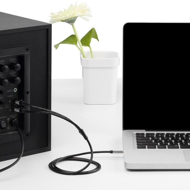 Actual product image Vention 2xRCA cable (Cinch) jack to 3.5mm BCFBJ 5m (black) (5 m, Cinch)