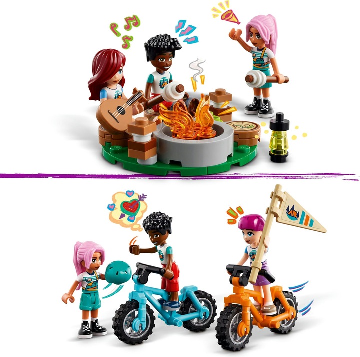 Produktbild LEGO Gemütliche Hütten im Abenteuercamp (42624, LEGO Friends)