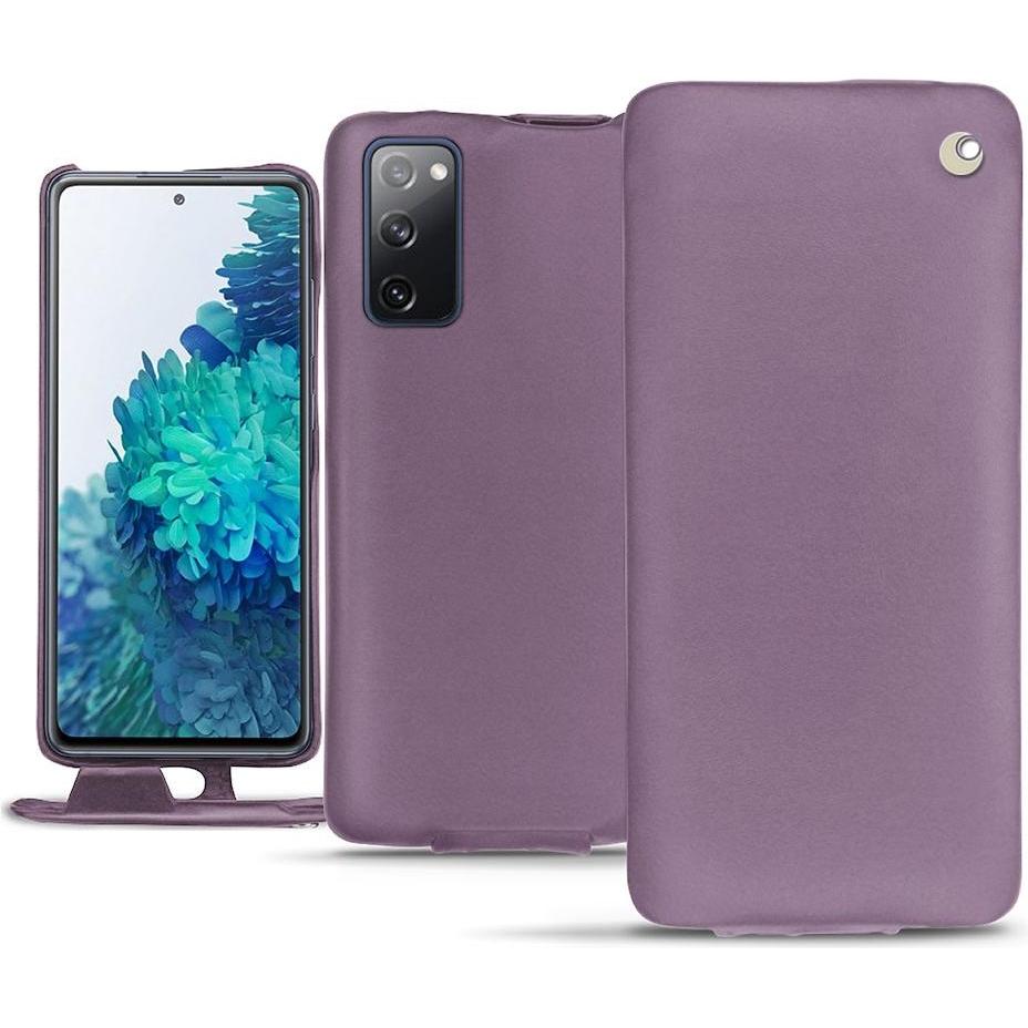 Noreve Lederschutzhülle vertikal (Samsung Galaxy S20 FE), Smartphone Hülle, Violett