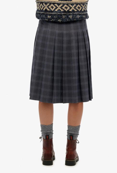 Immagine prodotto Superdry Karierter Plissee-Midirock (S)