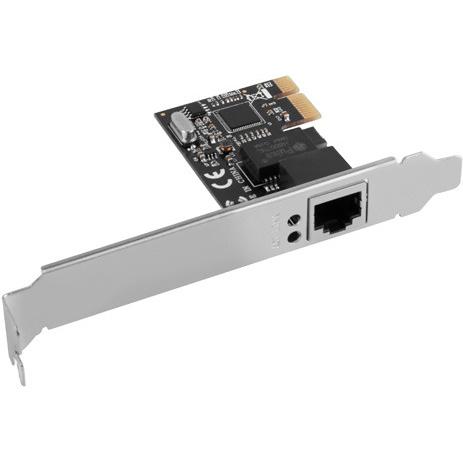 Thumbnail - Lanberg PCE-1GB-201 Netzwerkkarte Eingebaut Ethernet (Mini PCI Express), Netzwerkkarte, Schwarz