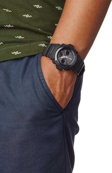 Actual product image Casio Collection - AWG-M100B-1AER (Chronograph, 46 mm)