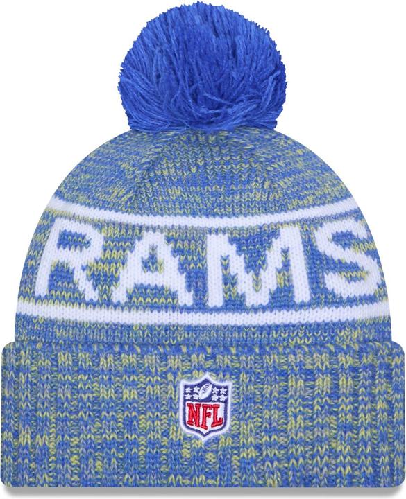Produktbild New Era Bommel Wintermütze Sideline Los Angeles Rams (One Size)