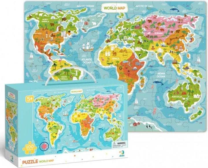 Image du produit Dodo Carte du monde (100 pièces)