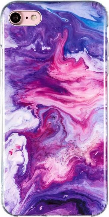 Produktbild Cover-Discount iPhone SE / 8 / 7 - Silikon Gummi Case Purple Marble (Apple iPhone 8, Apple iPhone 7)