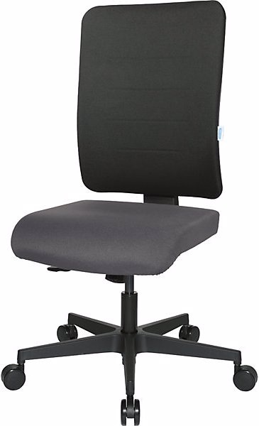 Produktbild eurokraft pro Bürodrehstuhl V1, Rückenlehne gepolstert, schwarz / anthrazit