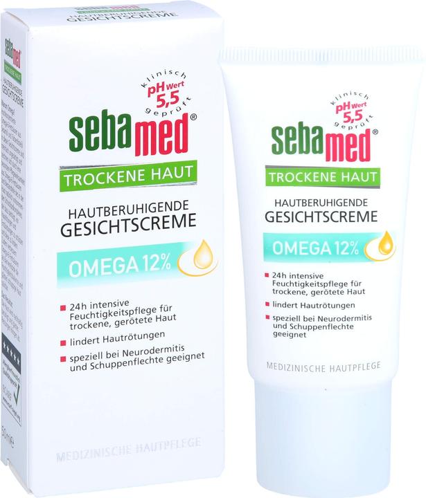 Produktbild Sebamed Trockene Haut Omega 12% Gesichtscreme, 50 ml CRE (50 ml, 24h Creme)