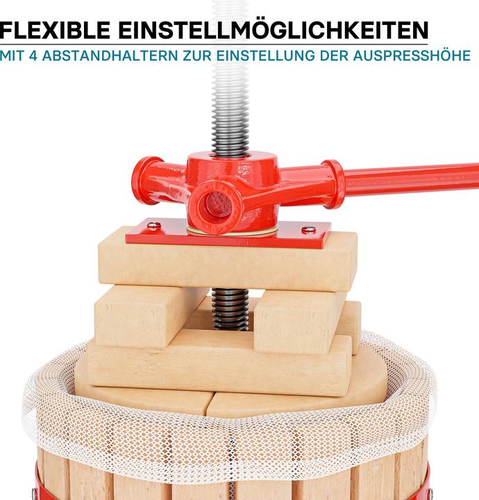 Produktbild Wiltec 30L Obstpresse Presstuch Maischepresse Weinpresse Apfelpresse Saftpresse