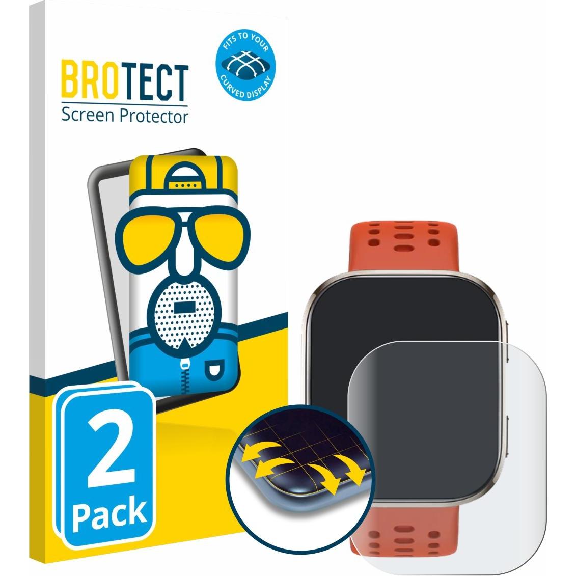 BROTECT Full-Screen Pellicola Opaca, Pellicola protettiva per smartwatch, Grigio
