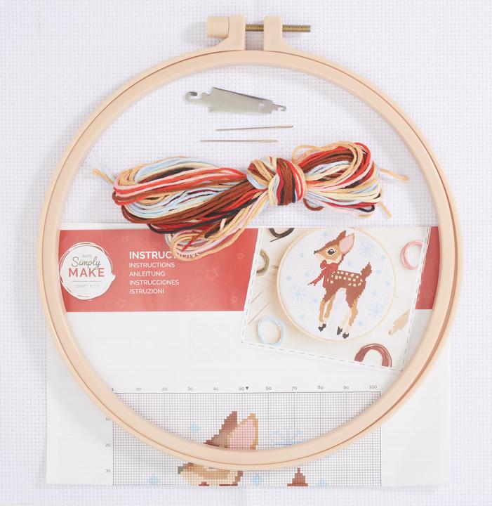 Actual product image Docrafts Simply Make Cross Stitch Kit