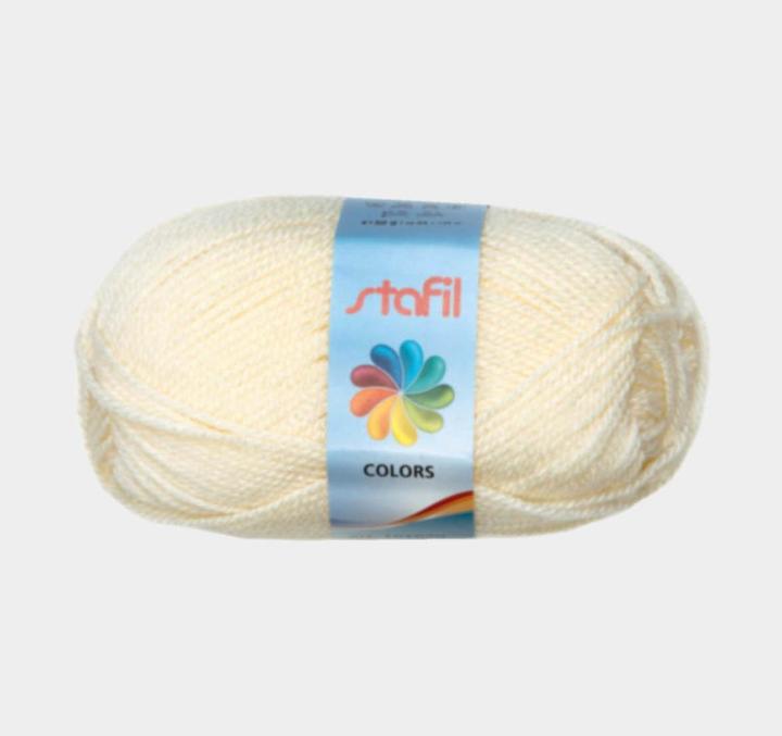 Image du produit Stafil Laine école 50gr blanche natur (133 m)