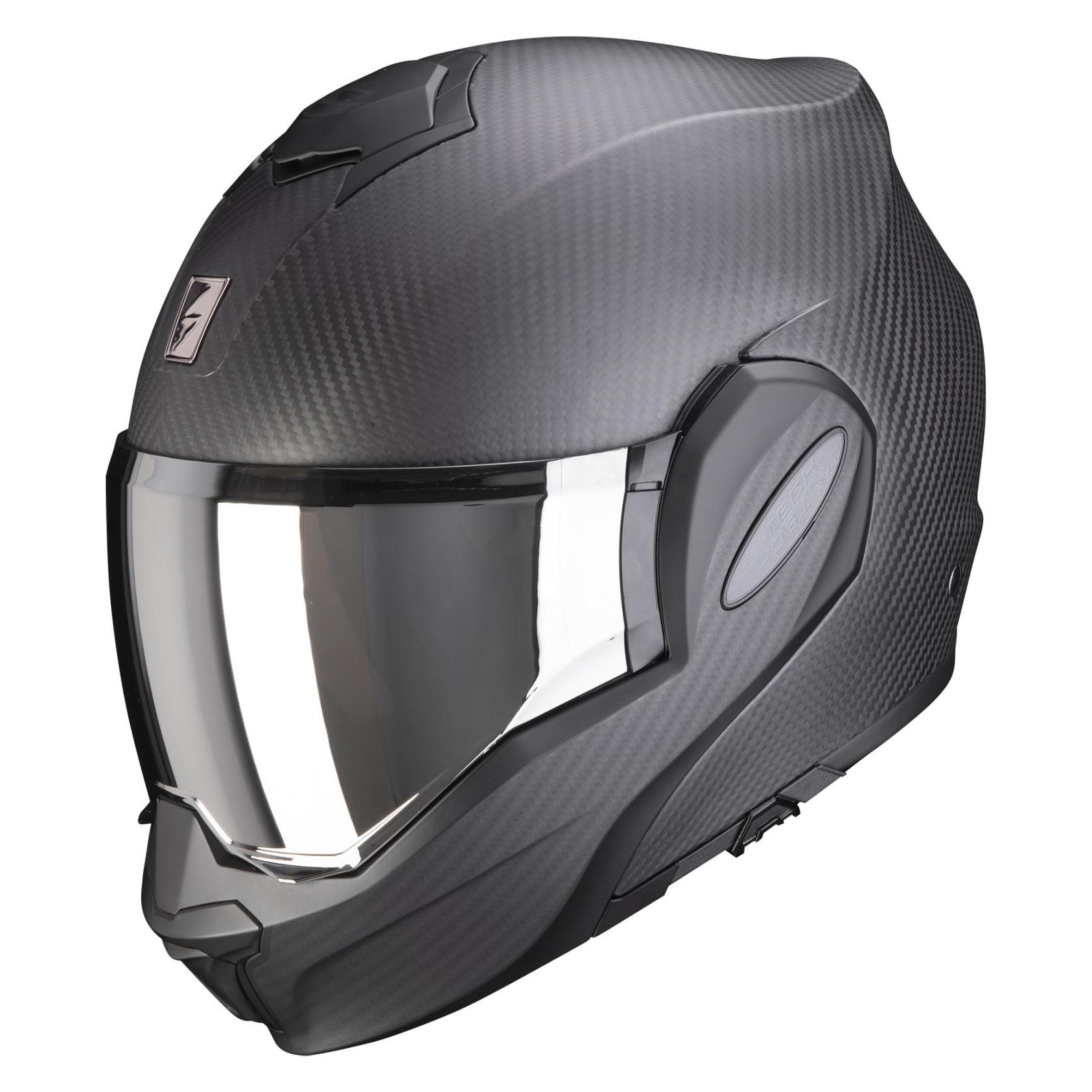 Scorpion, Motorhelm, Exo-Tech Evo Carbon Solid Matt-Schwarz 2XL (63 Cm, Xxl)