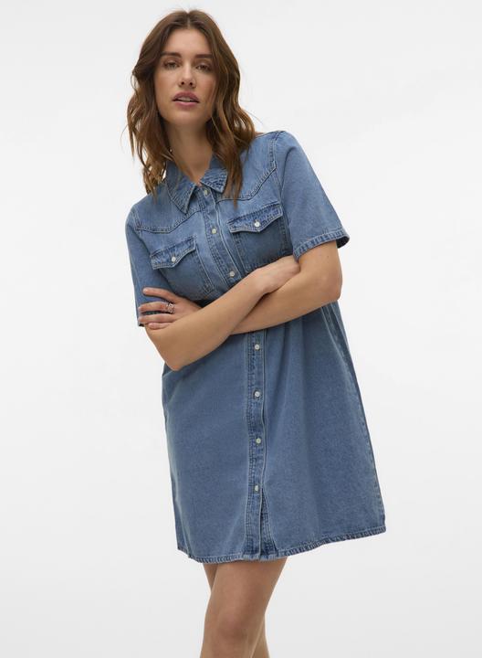 Immagine prodotto Vero Moda VMAUSTIN Kurzes Kleid Jeanskleid (XS)