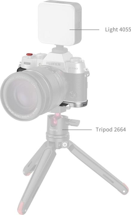Produktbild SmallRig L-Halterung mit Griff für FUJIFILM X-T50 (silber) - 4713C (Griff)