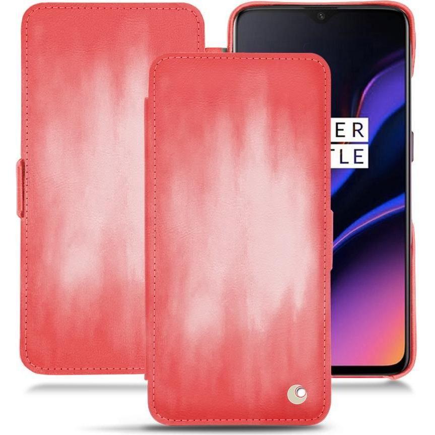 Thumbnail - Noreve Lederschutzhülle horizontal (OnePlus 6T), Smartphone Hülle, Rosa