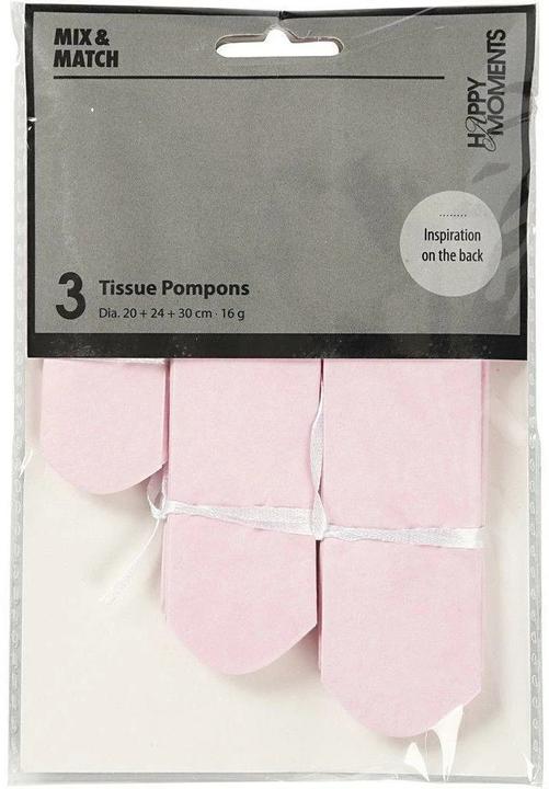 Immagine prodotto Creativ Company Pompon di carta rosa