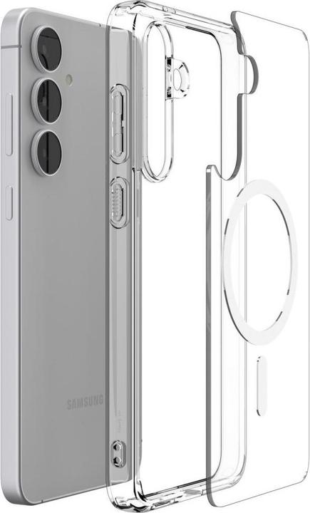 Actual product image Spigen - Ultra Hybrid MagSafe - Samsung Galaxy S25 FE - Clear / White (Samsung Galaxy S25 FE)