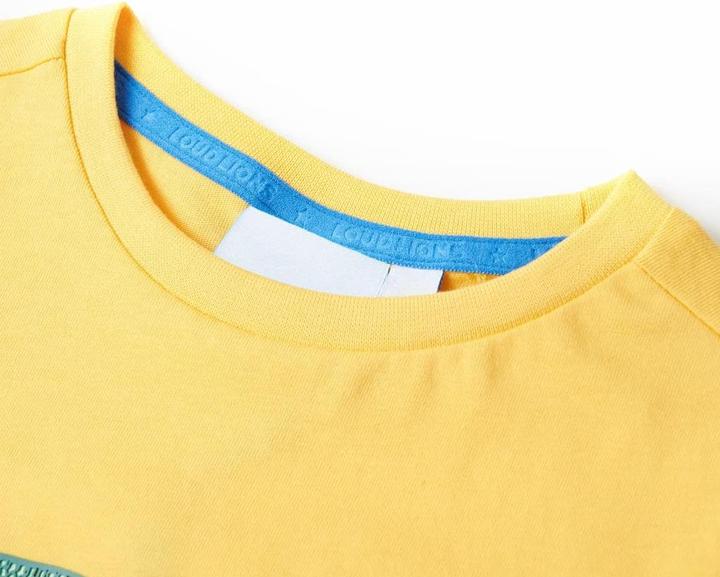 Produktbild vidaXL Kinder-T-Shirt Helles Ocker 104,Material: 100