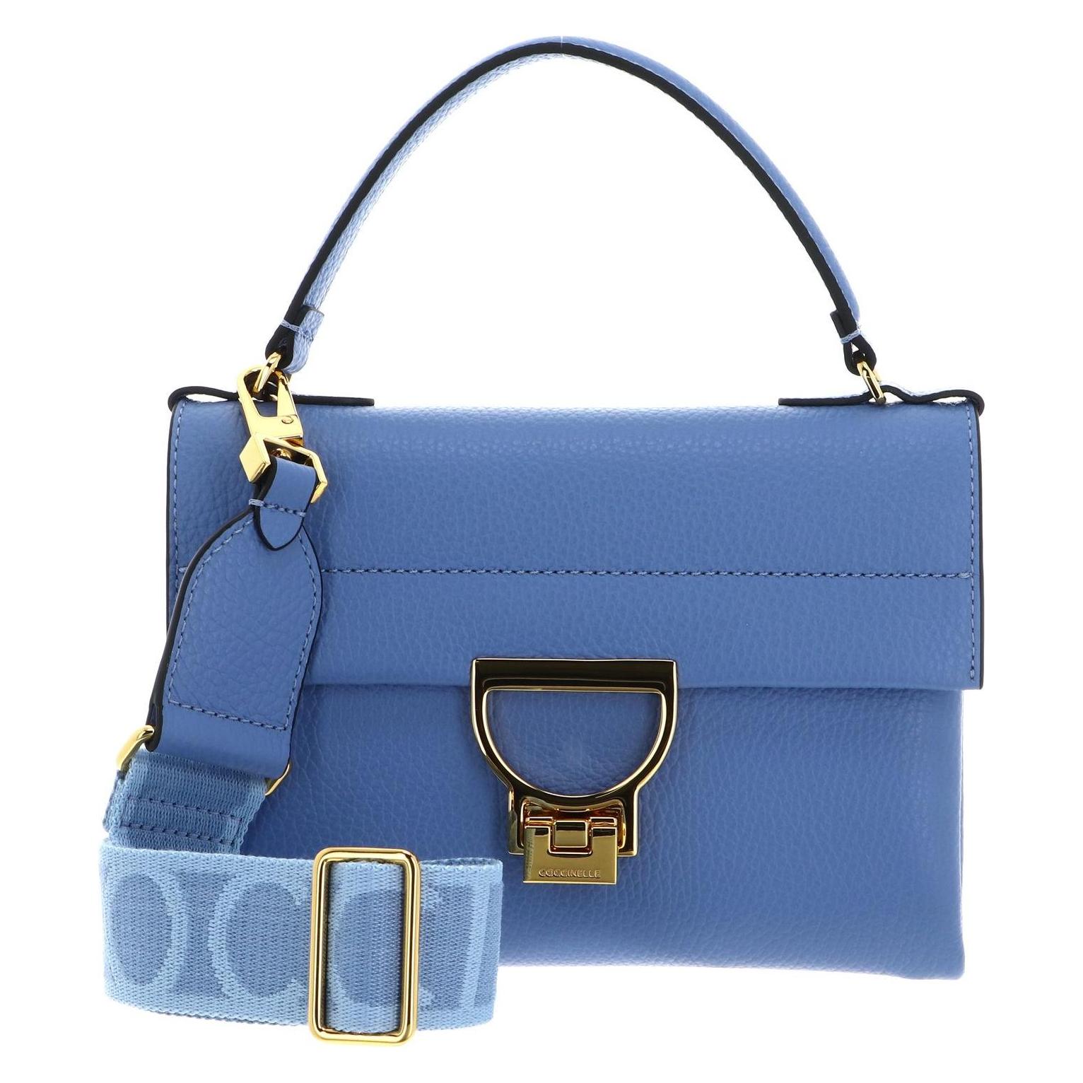 Coccinelle, Damen, Handtasche, Arlettis Signature Handbag Grained Leather, Blau