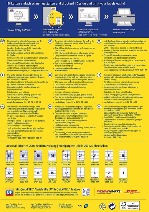 Productafbeelding Avery Labels