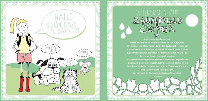 Produktbild Malbuch Kinder: Die Zauberwald Safari