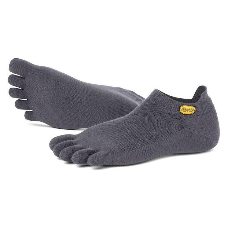 Vibram, Herren, Sportsocken, Athletic No-Show (34 - 37), Grau