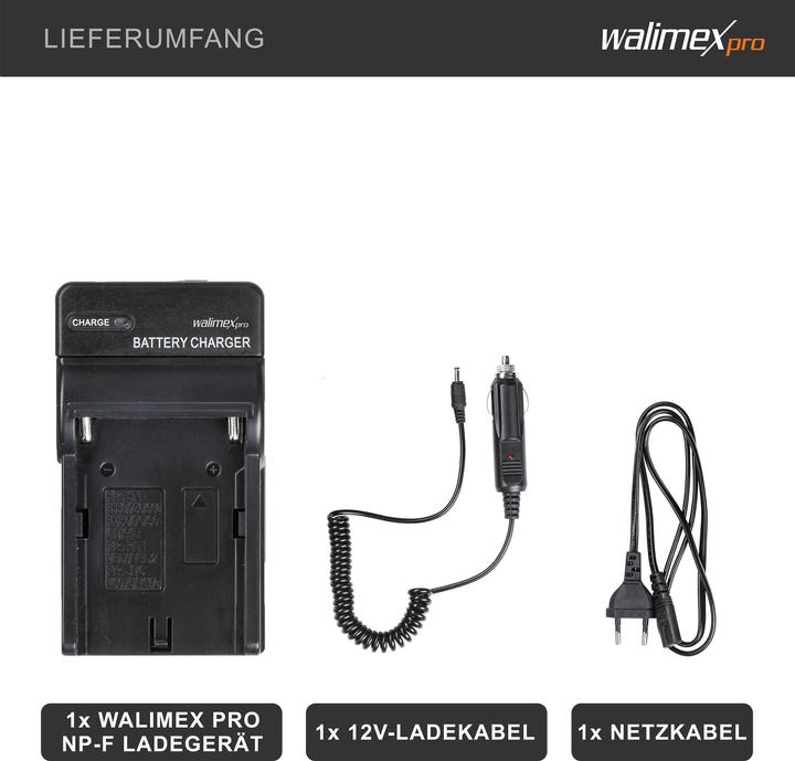 Actual product image Walimex pro NP-F battery charger 1000mA (Camera battery charger)