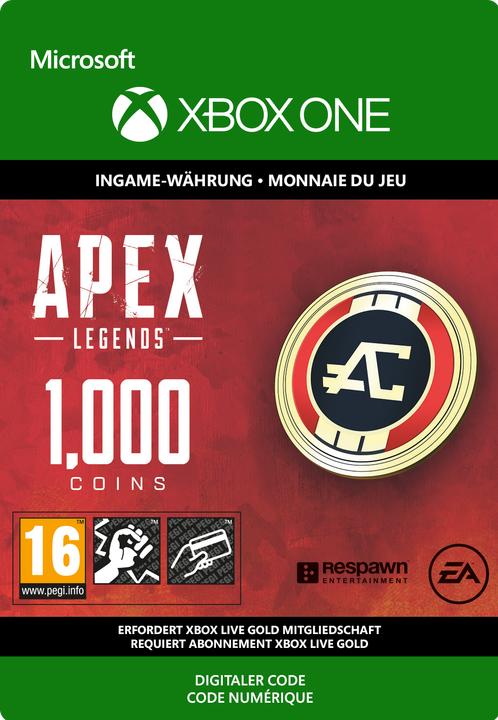 Image du produit Microsoft Code de téléchargement Xbox APEX Legends 1000 Coins