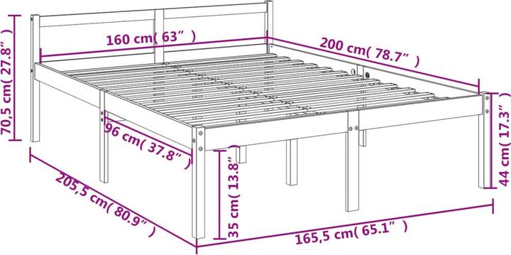 Image du produit vidaXL Seniorenbett (160 x 200 cm)