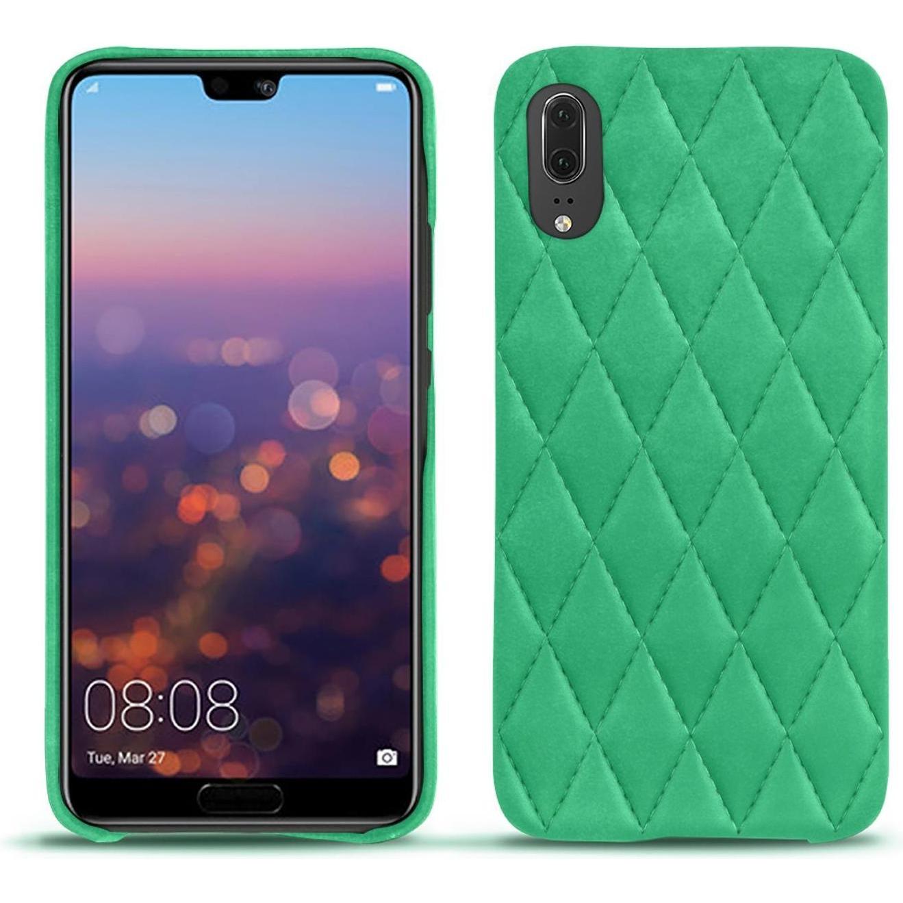 Noreve Lederschutzhülle (Huawei P20), Smartphone Hülle, Grün