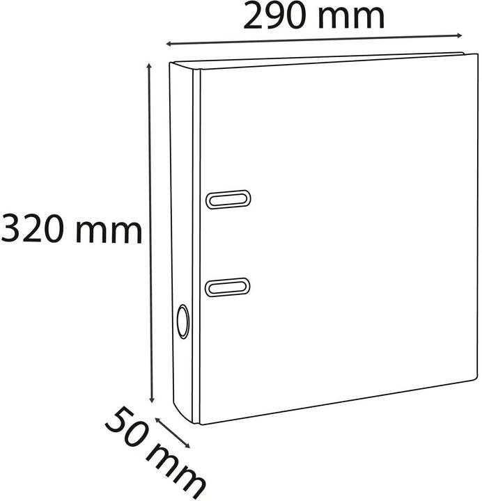 Produktbild Exacompta Ordner Prem'Touch A4, Rückenbreite 50mm, Aquarel (A4, 50 mm, 1 Stück)