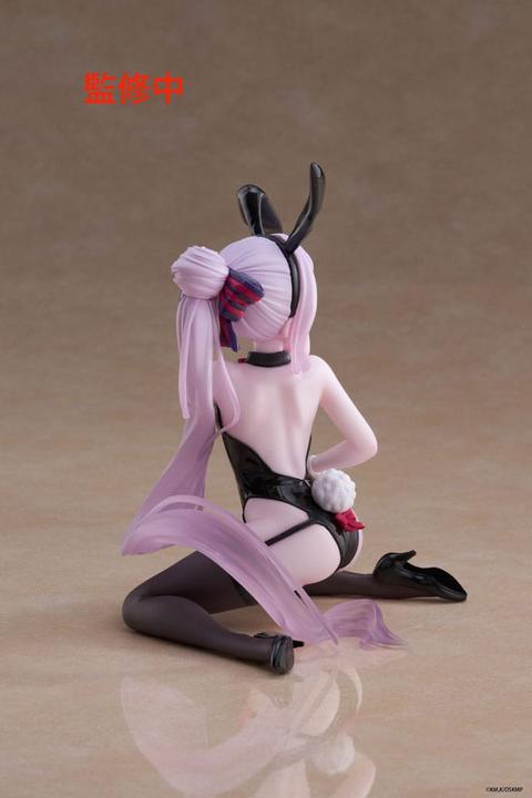 Actual product image Taito Overlord PVC Statue Desktop Cute Figure Shalltear Bunny Ver. 13 cm