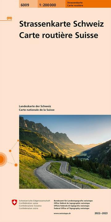 Road map Switzerland 1:200 000
