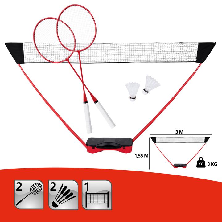 Actual product image Donnay Badminton set 5pcs MT/PP