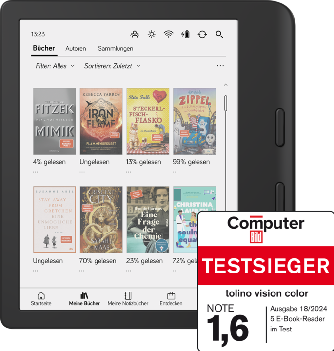 Produktbild tolino Vision Color (7", 32 GB, Schwarz)