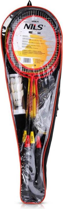 Productafbeelding Nils NRZ264 ALUMINIUM badmintonset 4 rackets 3 veerpijlen 600x60cm netkoffer