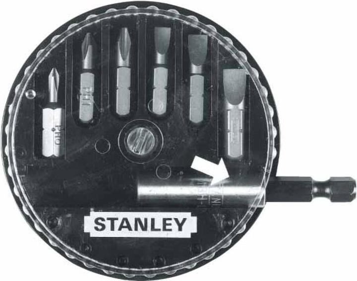 Produktbild Stanley Bit-Set (inklusive magnetischer Bithalter, Bits: Standard 0.8/1.2, PH 0/1/2, PZ1/2, 6-teilig (Kreuz Pozidriv PZ)
