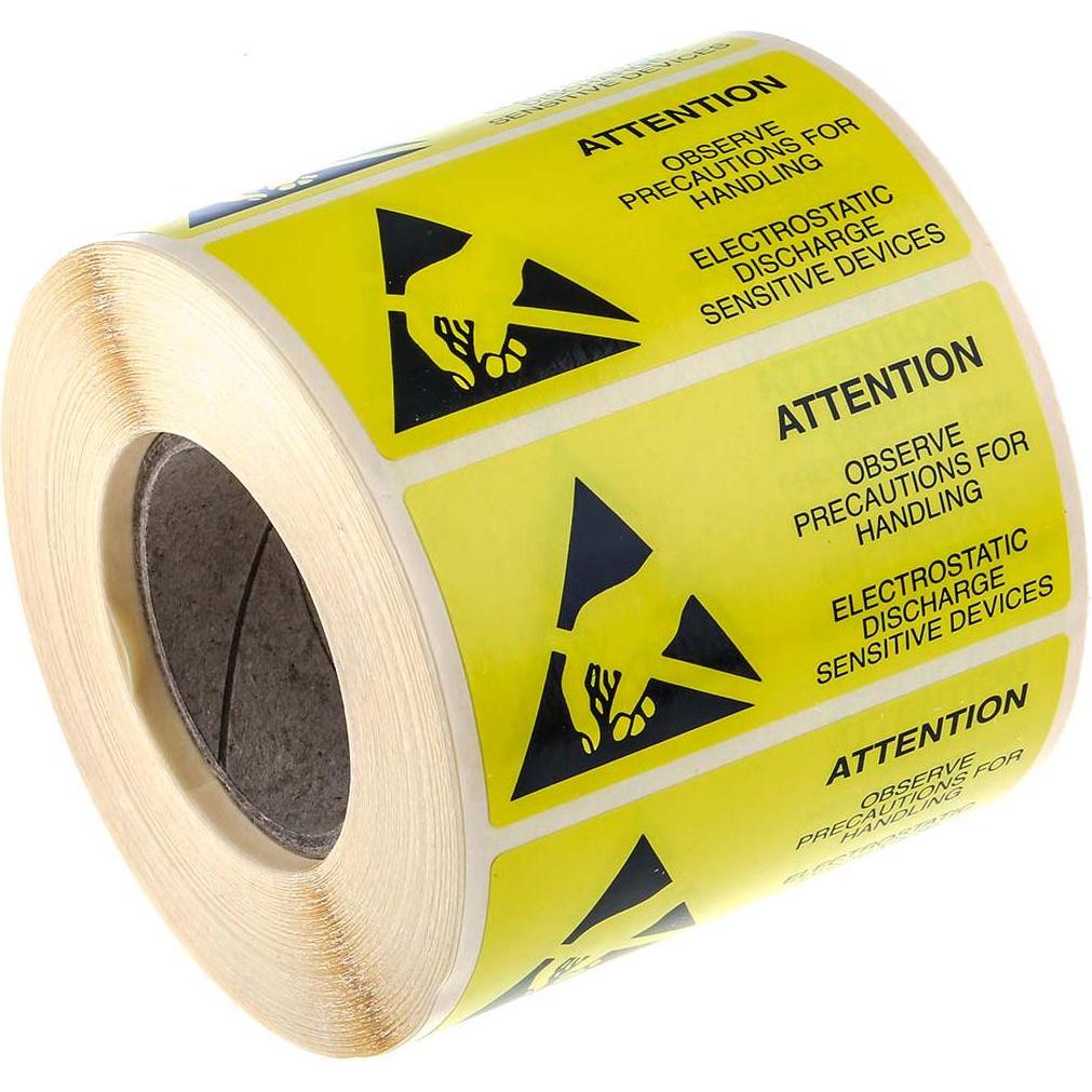 Rs Pro, Sicherheitskennzeichnung, ESD Warnetikett 75X38MM