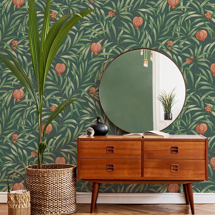 Actual product image Belgravia Pomegranate Wallpaper
