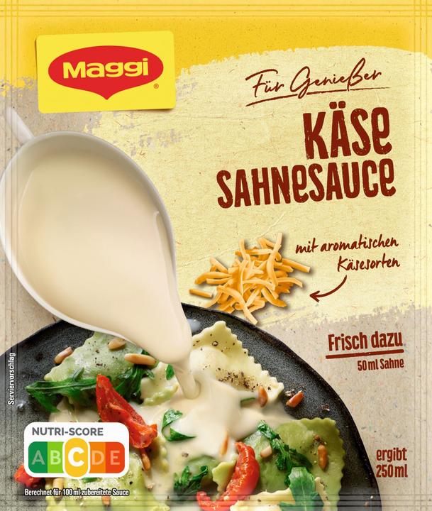 Actual product image Maggi FOR ENJOYERS Cheese and cream sauce, yields
