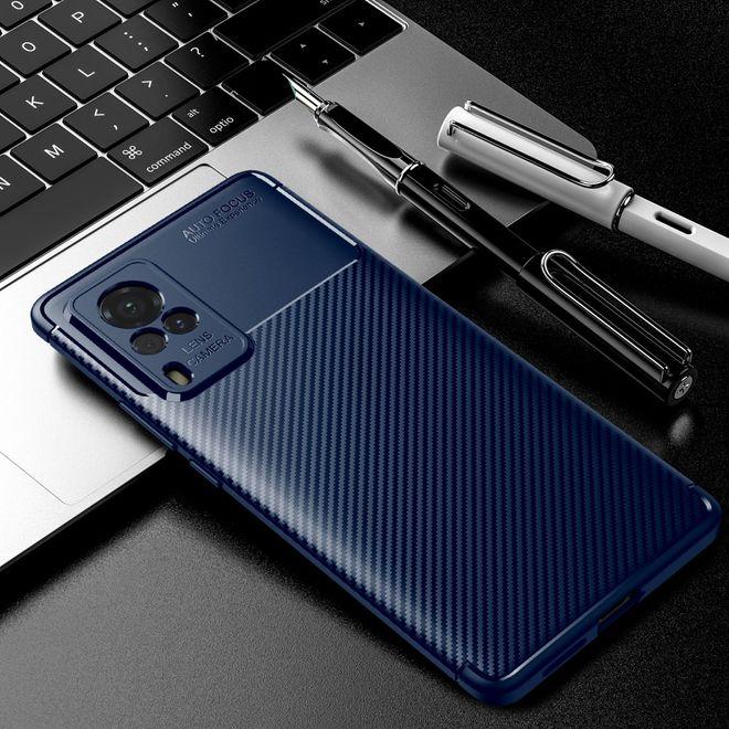 Actual product image MU Style Carbon Fiber TPU Softcase Series (Vivo X60 Pro)