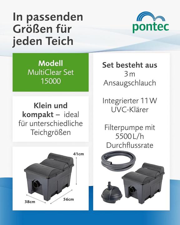 Produktbild Pontec Filter-Set mit UVC-Klärgerät 3