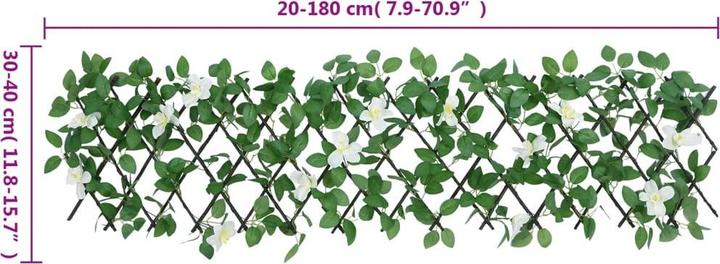 Produktbild vidaXL Rankgitter mit künstlichem Efeu