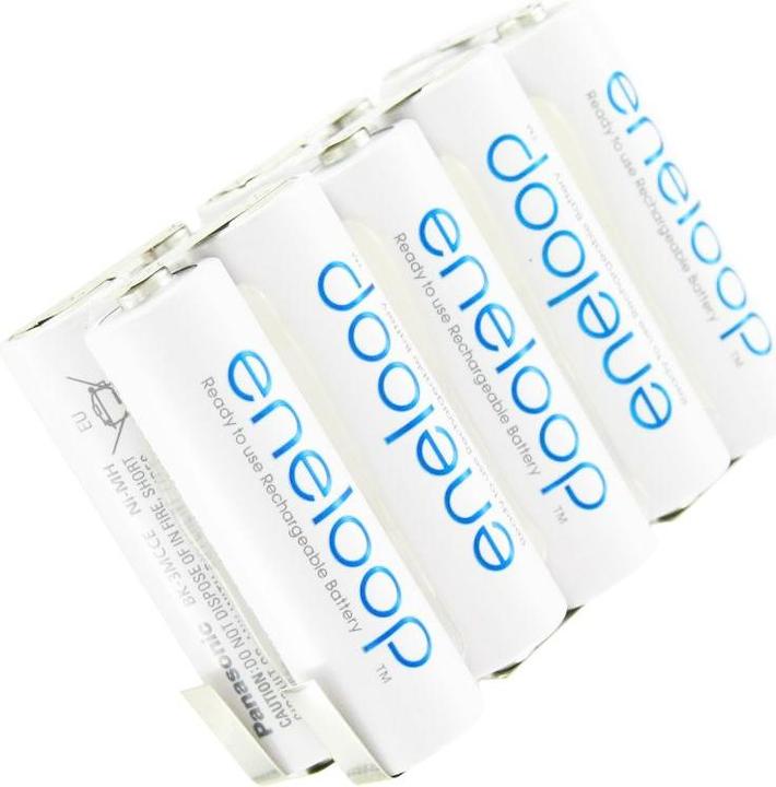 Produktbild Sanyo Eneloop 12 Volt Akku BK-3MCCE mit Lötfahnen (1 Stk., 2000 mAh, Ladegerät inkl. Akku)