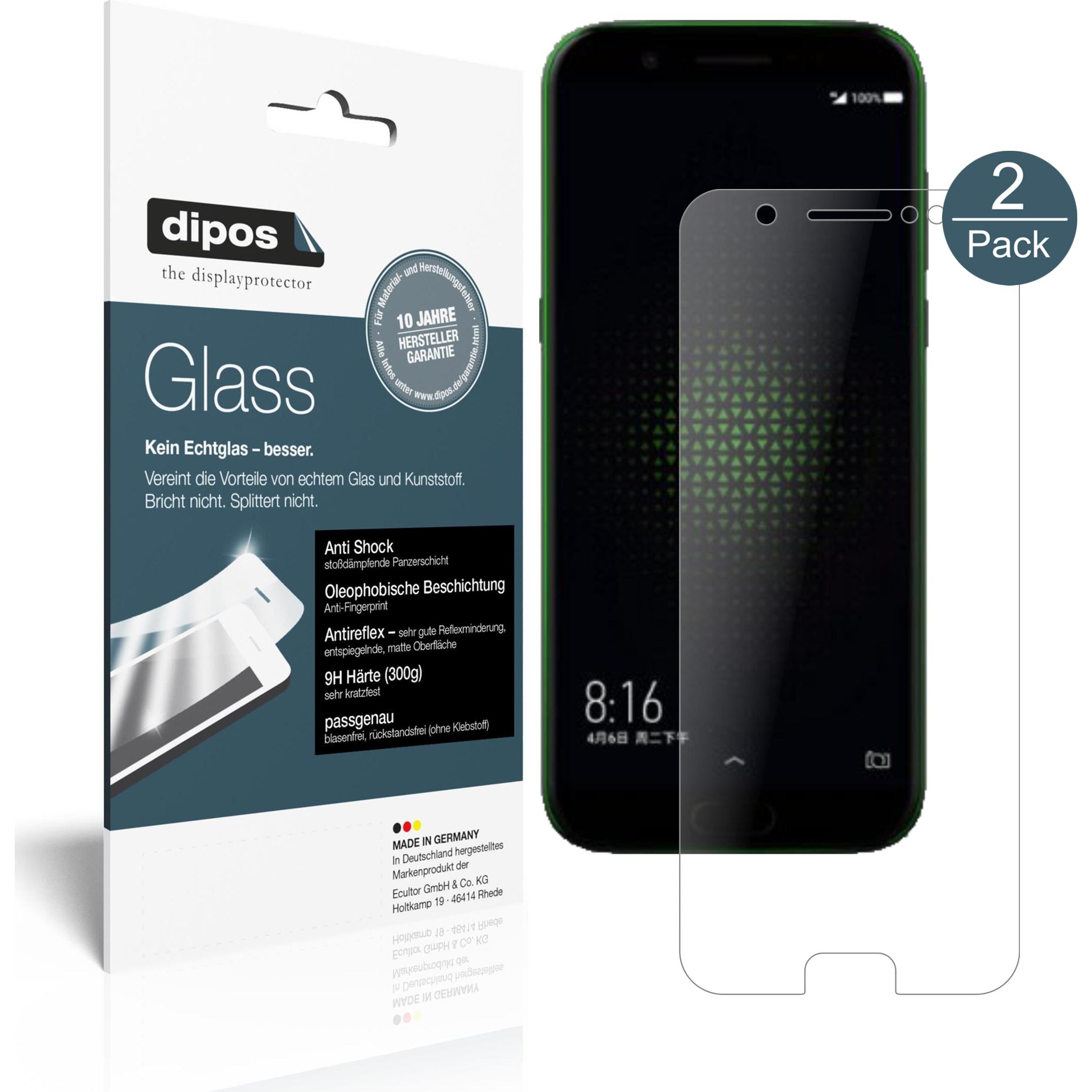 Dipos Displayschutz Anti-Shock (2 Stück, Xiaomi Black Shark), Smartphone Schutzfolie, Transparent